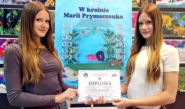 Międzynarodowy sukces sióstr z Białej Podlaskiej! Film animowany pracowni Piksel na podium festiwalu w Rumunii