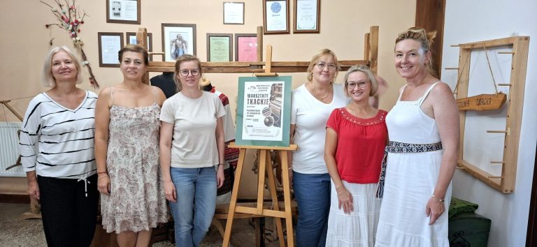 Sztuka tkania pereborów powraca. Wyjątkowe warsztaty dla zaawansowanych w pracowni w Hrudzie [ZDJĘCIA]